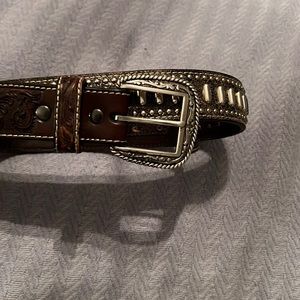 Ariat genuine brown leather belt- 44